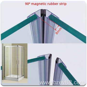 Shower Glass Door waterproof shower glass rubber seal